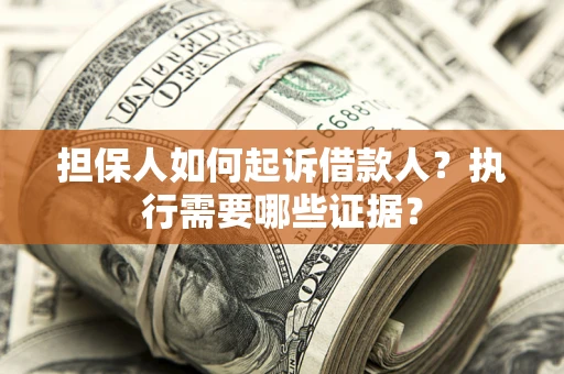 济南担保人如何起诉借款人？执行需要哪些证据？