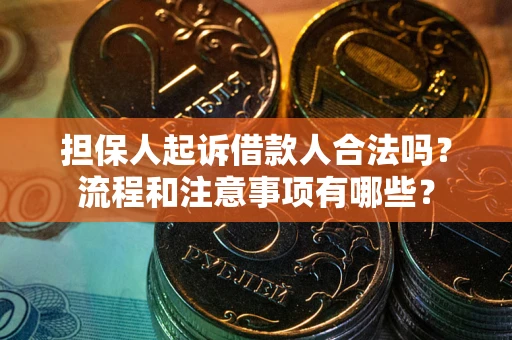 济南担保人起诉借款人合法吗？流程和注意事项有哪些？