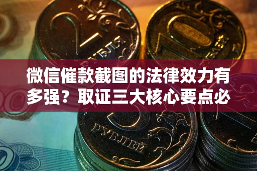 济南微信催款截图的法律效力有多强？取证三大核心要点必须知道！