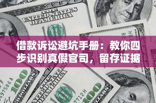 济南借款诉讼避坑手册：教你四步识别真假官司，留存证据不踩雷
