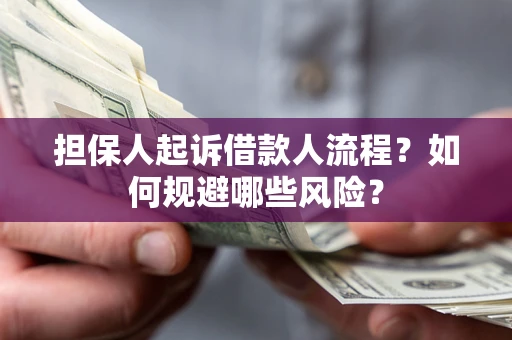 济南担保人起诉借款人流程？如何规避哪些风险？