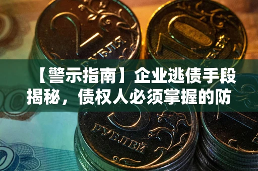 济南【警示指南】企业逃债手段揭秘，债权人必须掌握的防坑宝典