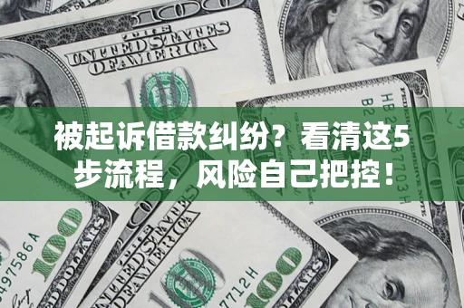 济南被起诉借款纠纷？看清这5步流程，风险自己把控！