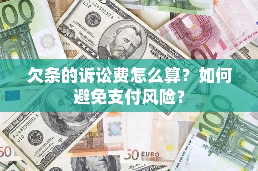 济南欠条的诉讼费怎么算？如何避免支付风险？